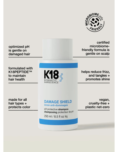 K18 DAMAGE SHIELD pH Protective Shampoo
